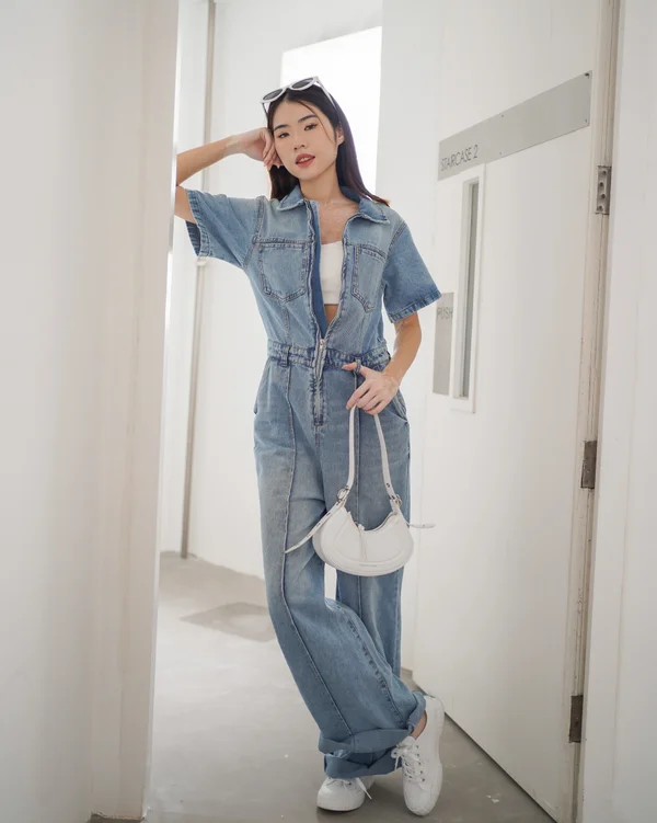 A Denim A Day Utility Jumpsuit