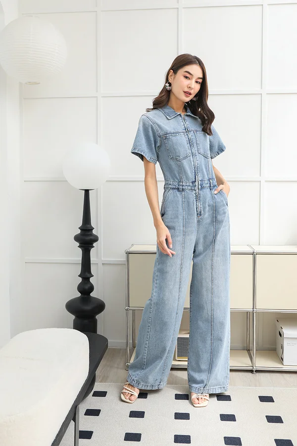 A Denim A Day Utility Jumpsuit