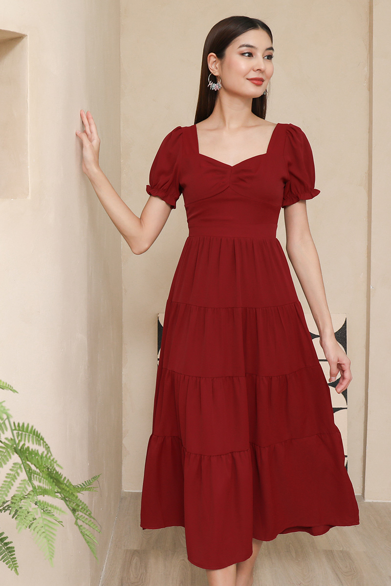 LE’RURE リルアー Circurar sleeve dress IRREPLACEABLE RUFFLE SLEEVE TULIP HEM MINI DRESS IN WHITE