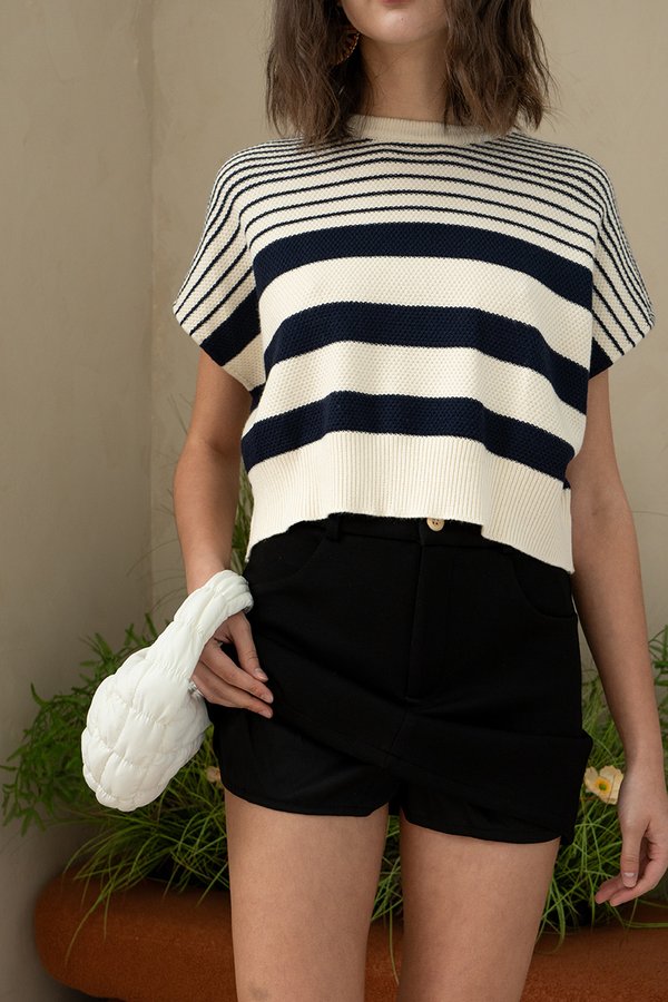 Nautical Playbook Wide Sleeve Knit Top