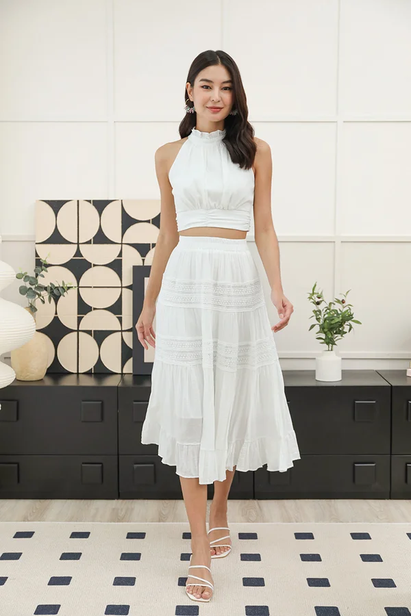 High Hitting Notes Shirs Top White