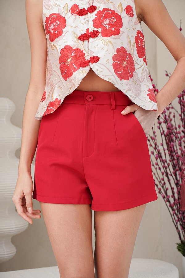 Grandeur of Spring Shorts Red