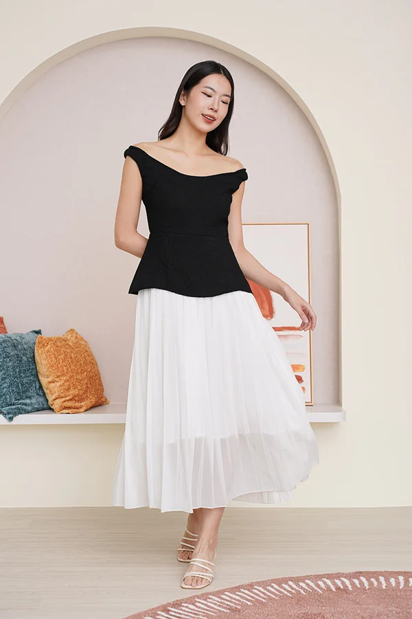 Pleats Gone Undercover Sunray Hybrid Maxi Dress