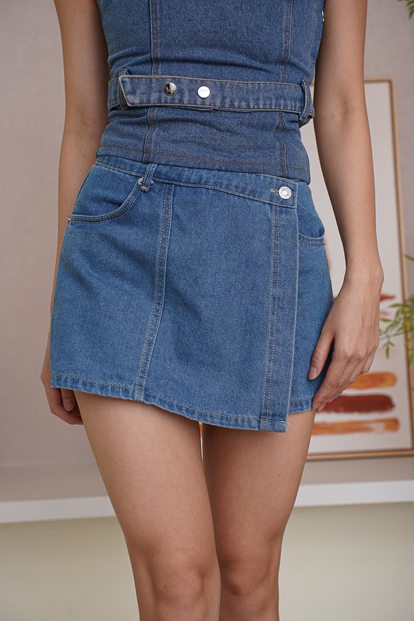 Best Strides Forward V2 Denim Skorts Midwash