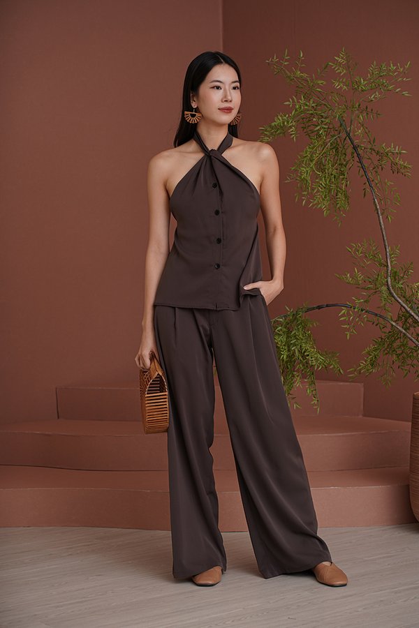 Life Haltering Etoupe Palazzo Pants