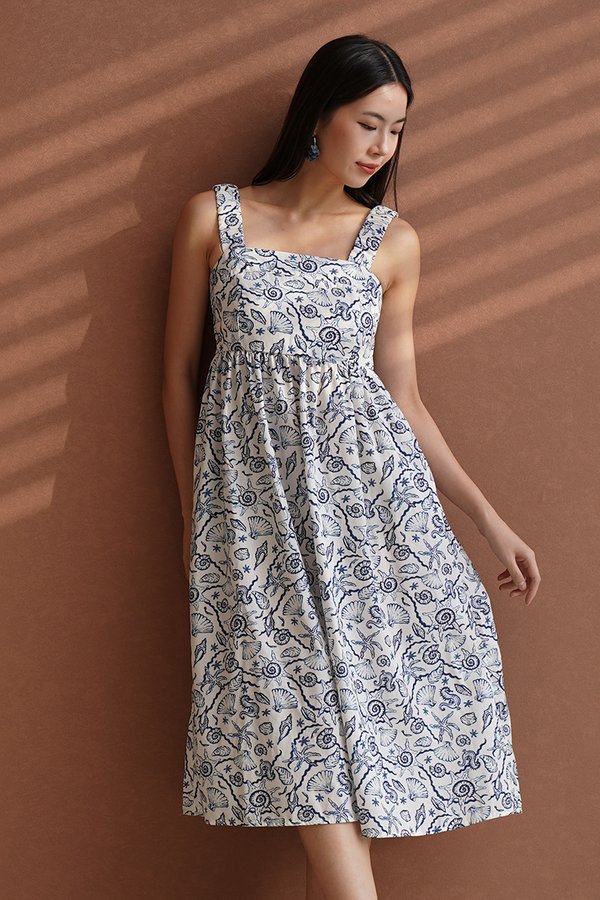 Cinq A Sept Pocket Midi Dress Seashells
