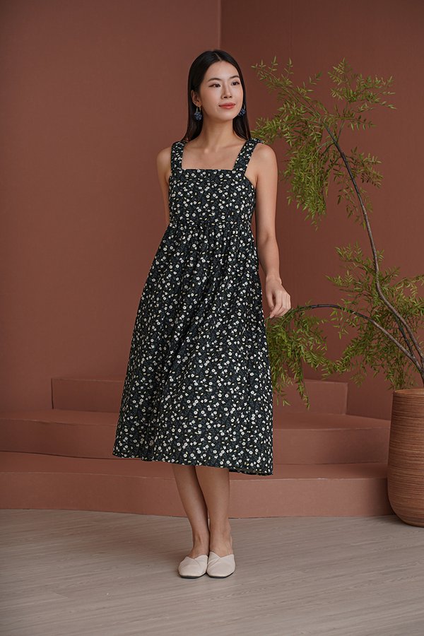 Cinq A Sept Pocket Midi Dress Midnight