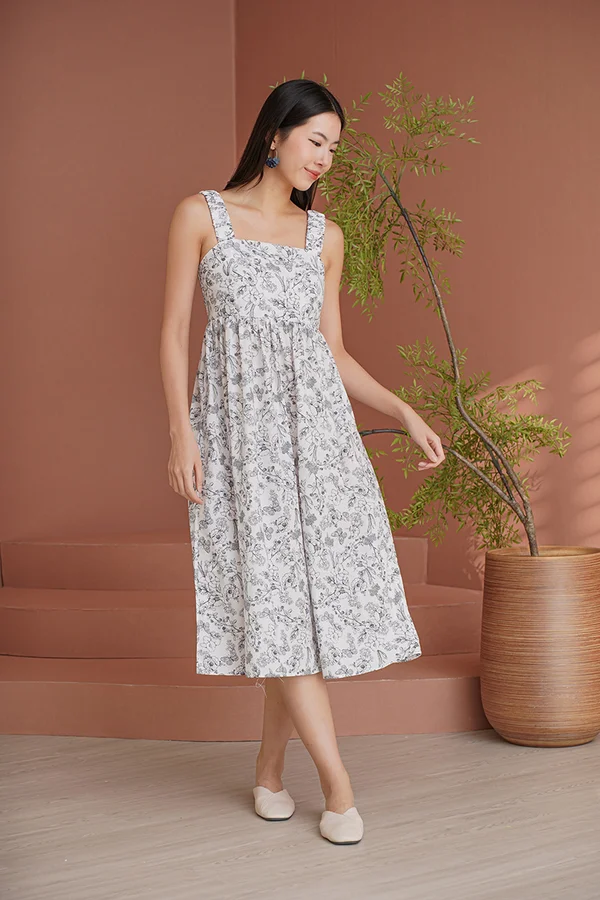 Cinq A Sept Pocket Midi Dress Foliage