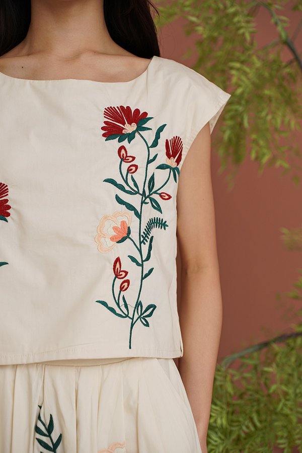 Vines Divine Vestiges All Embroidery Top