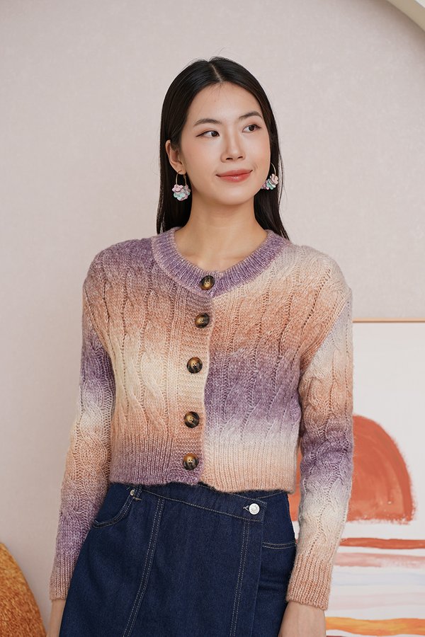Golden Hour Kinda Day Ombre Knit Cardigan