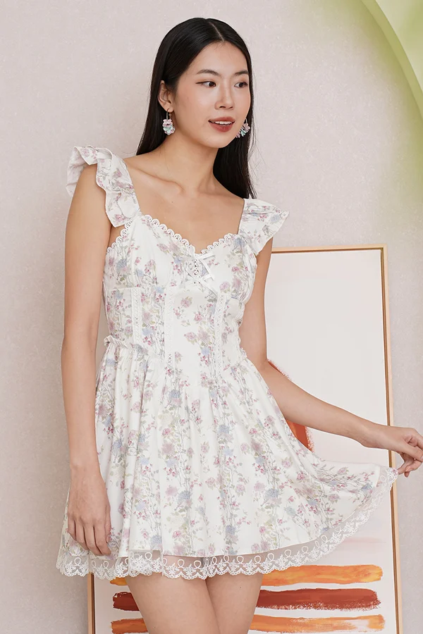 Pastel Petal Pirouette Corset Lace Dress