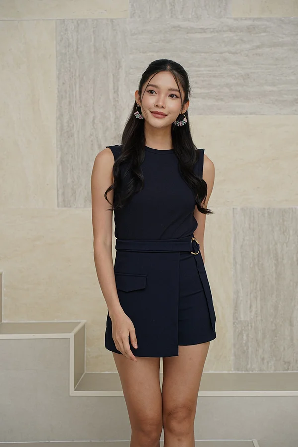 Power in Subtlety Contrast D-ring Romper
