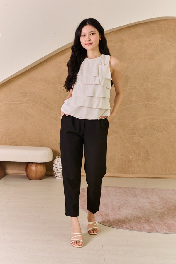 Vive La Ruffles Tier Layer Top Cream