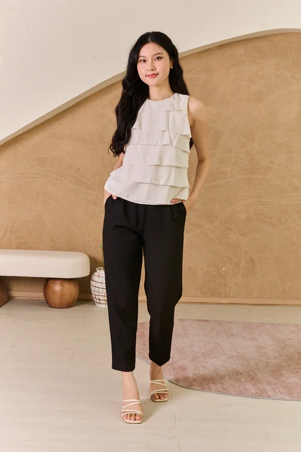 Vive La Ruffles Tier Layer Top Cream