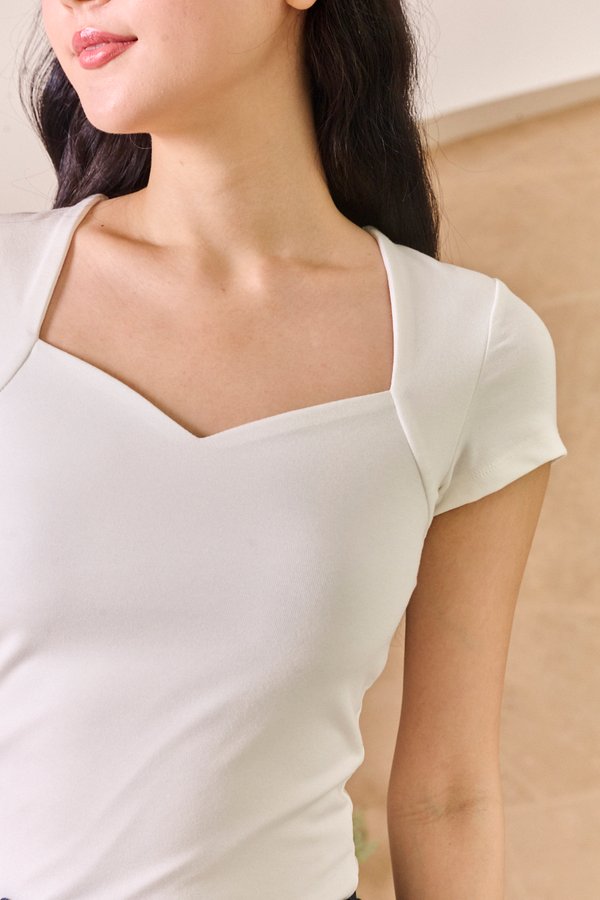 Ultimate Sweetheart Basic Tee White