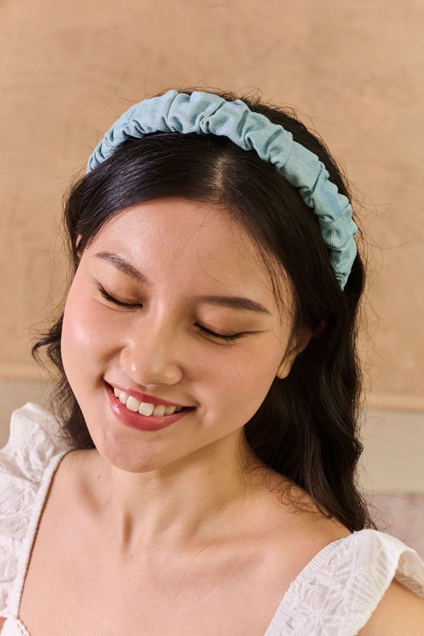Denim Wrinkle Hairband Light