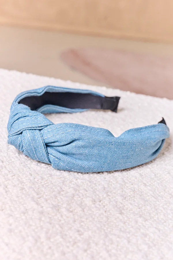 Denim Knot Hairband Mid