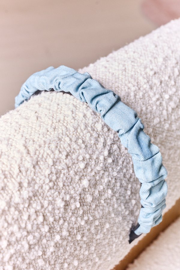 Denim Wrinkle Hairband Light