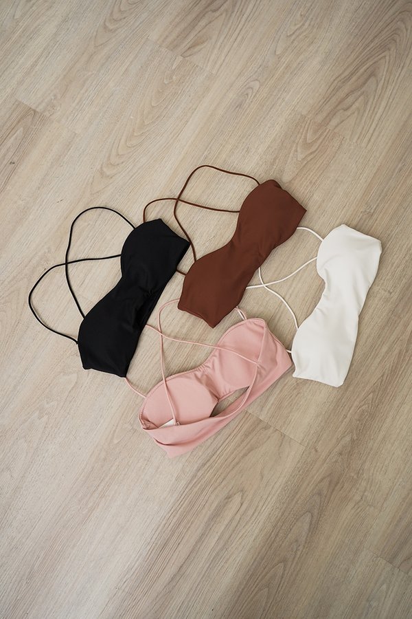 Basic Padded Cami Bra Top White