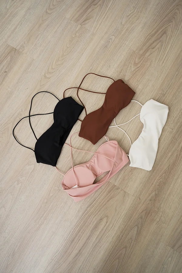 Basic Padded Cami Bra Top White