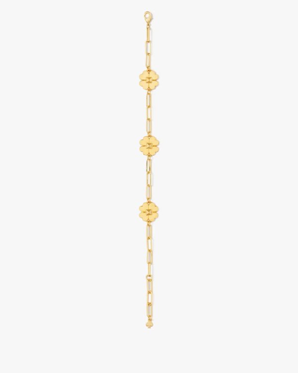 Kate Spade Spades & Studs Chain Link Bracelet Gold
