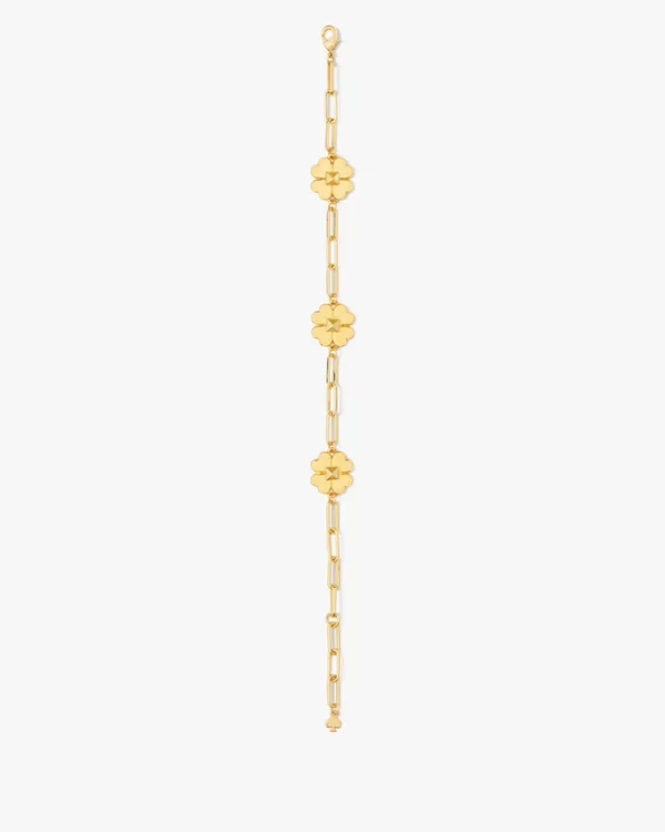 Kate Spade Spades & Studs Chain Link Bracelet Gold