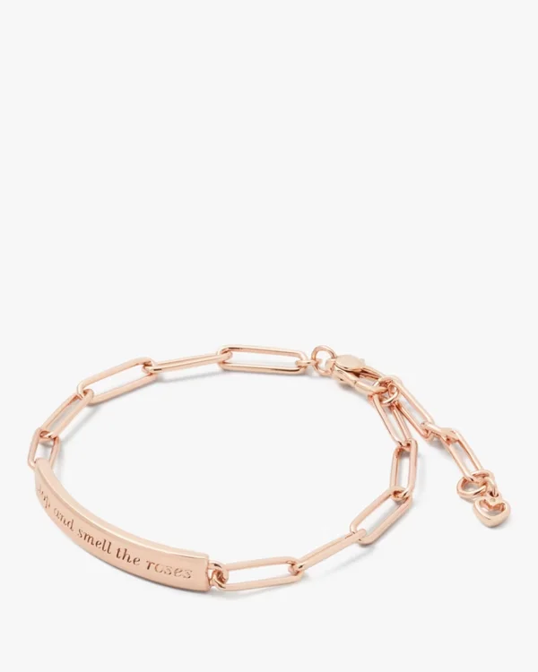 Kate Spade Stop And Smell The Roses ID Bracelet