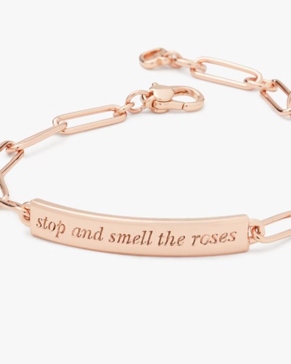 Kate Spade Stop And Smell The Roses ID Bracelet