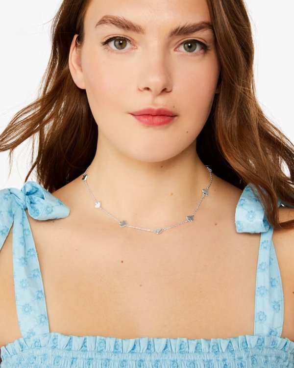Kate Spade Metal Scatter Necklace Silver