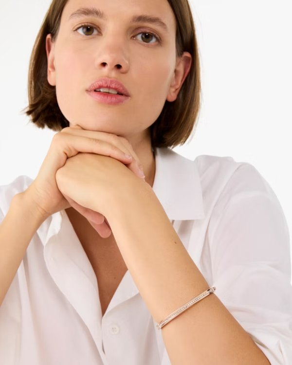 Kate Spade Ring It Up Pave Bangle Rose Gold