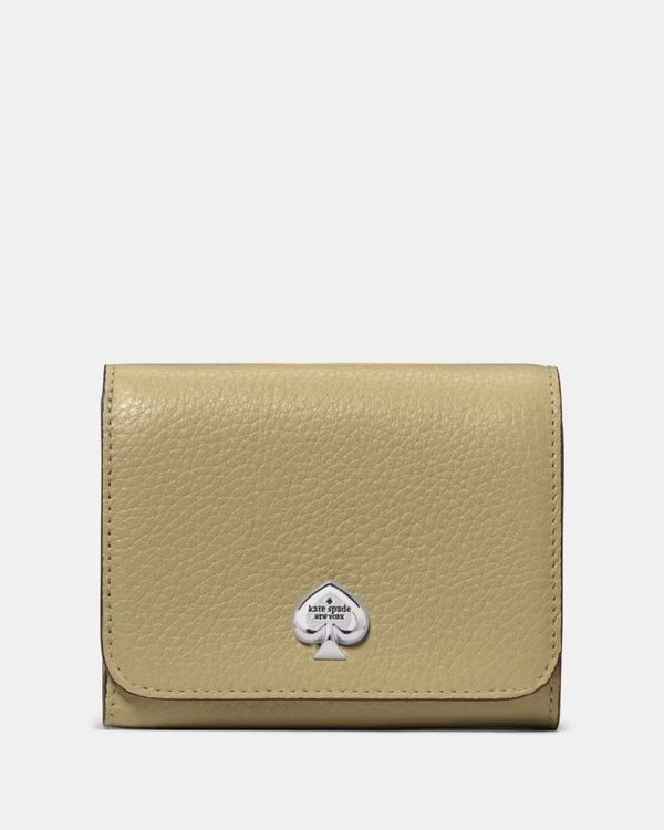 Kate Spade Kayla Small L-Zip Wallet Elm
