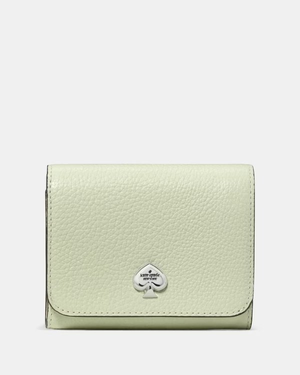 Kate Spade Kayla Small L-Zip Wallet Lime Frosting