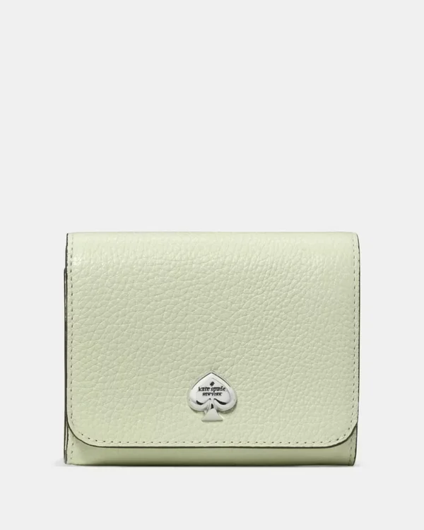 Kate Spade Kayla Small L-Zip Wallet Lime Frosting
