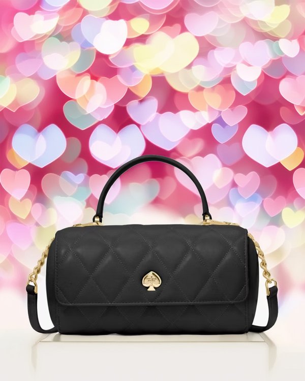 Kate Spade Heart Barrel Quilted Crossbody