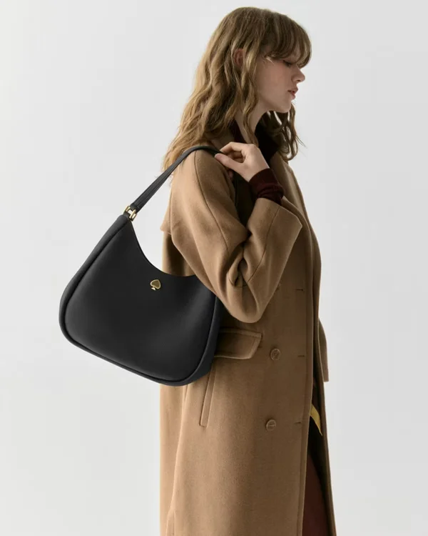 Kate Spade Kayla Large Triple Compartment Shoulder Bag Black