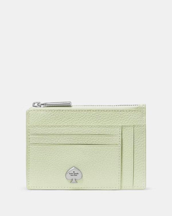 Kate Spade Kayla Large Slim Cardholder Lime Frosting