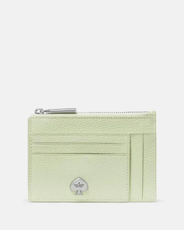 Kate Spade Kayla Large Slim Cardholder Lime Frosting