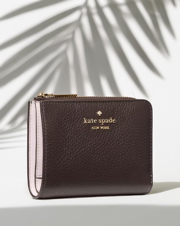 Kate Spade Small L Zip Wallet Bicolour Hot Fudge