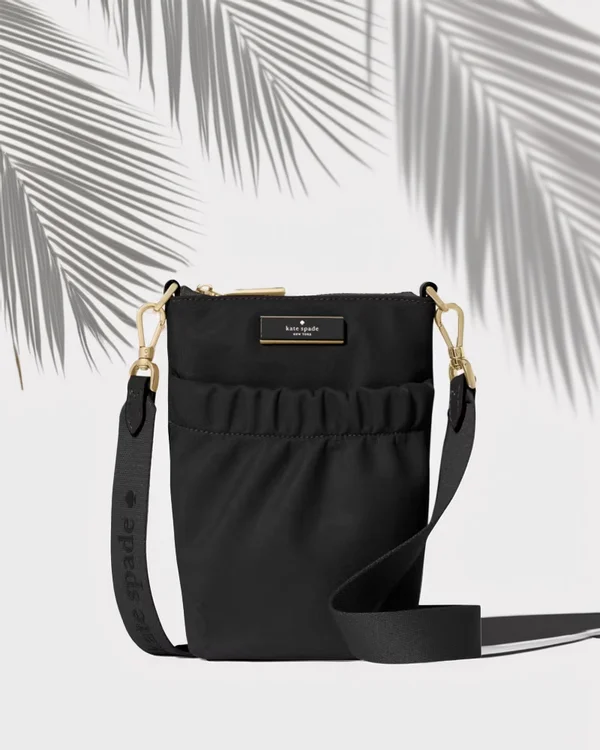 Kate Spade Carter Nylon Phone Crossbody Bag Black