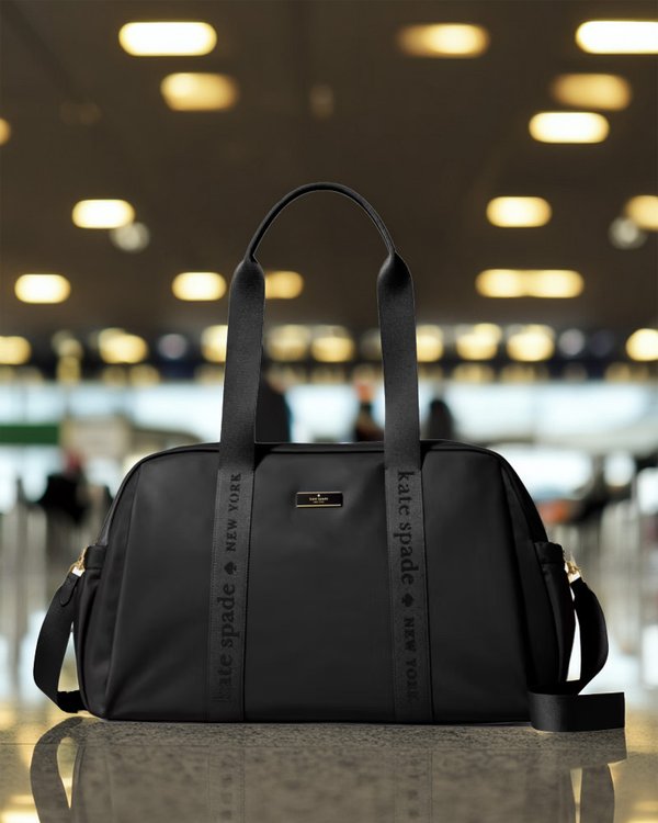 Kate Spade Carter Nylon Weekender Bag Black