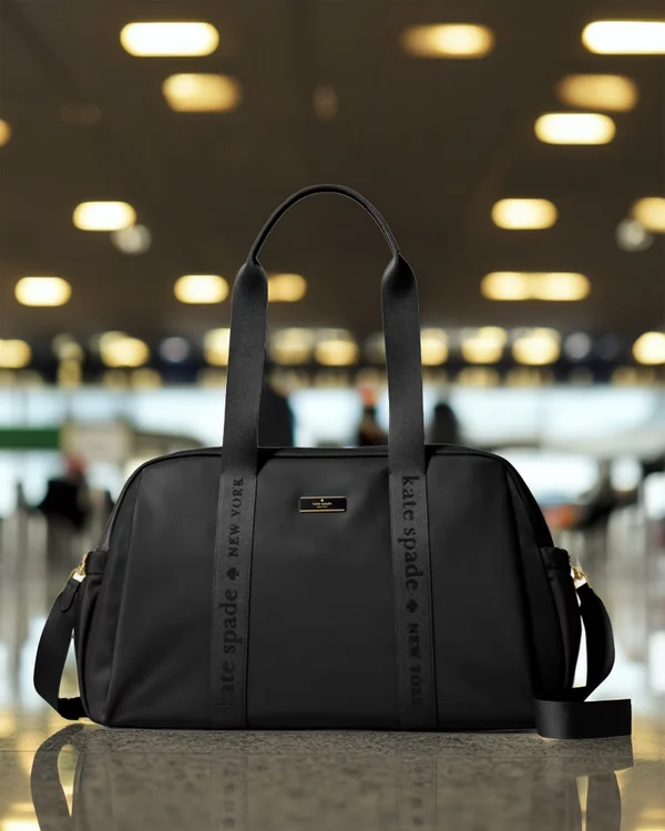 Kate Spade Carter Nylon Weekender Bag Black