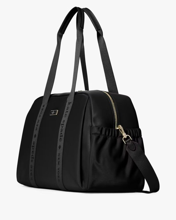 Kate Spade Carter Nylon Weekender Bag Black