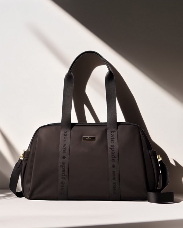 Kate Spade Carter Nylon Weekender Bag Hot Fudge
