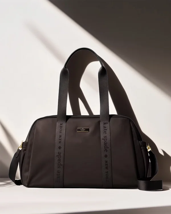 Kate Spade Carter Nylon Weekender Bag Hot Fudge