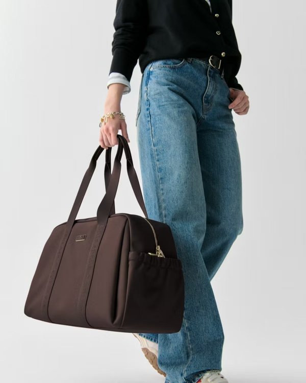 Kate Spade Carter Nylon Weekender Bag Hot Fudge