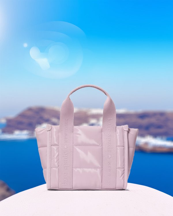 Kate Spade Kip Puffy Mini Tote Lavender Smoke