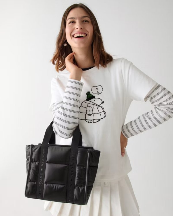 Kate Spade Kip Puffy Small Tote Black