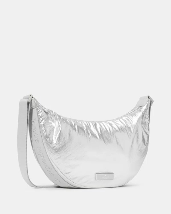 Kate Spade Carter Metallic Fabric Sling Bag
