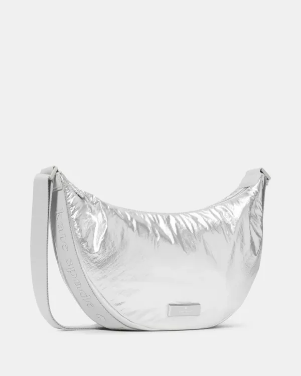 Kate Spade Carter Metallic Fabric Sling Bag