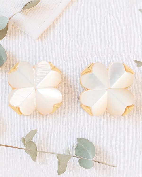 Kate Spade Flower Studs Mother of Pearl